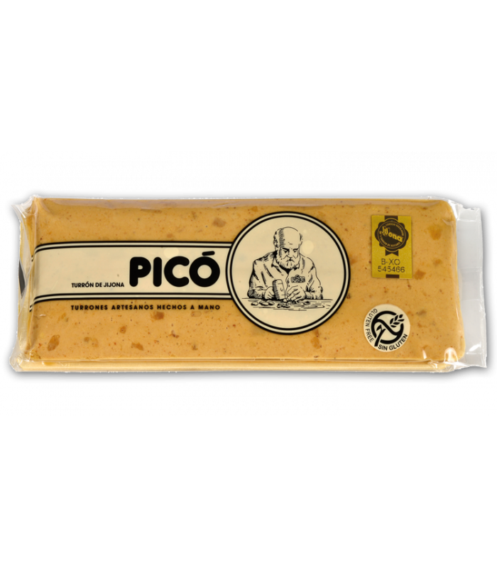 Weicher Turrón Jijona aus Mandeln und Honig Handgemacht Picó
