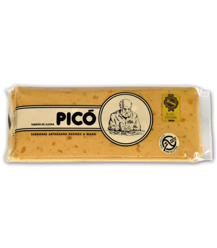 Weicher Turrón Jijona aus Mandeln und Honig Handgemacht Picó