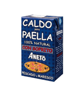 Caldo Paella de Pescado Brühe für Paella mit Fisch Aneto