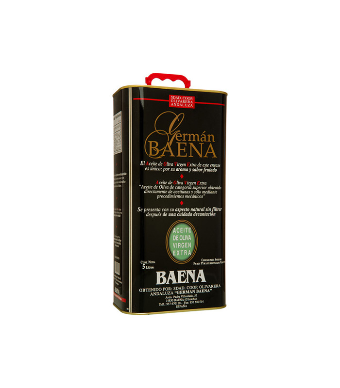 Natives Olivenöl Extra Naturtrüb Germán Baena  5 L Baena DOP