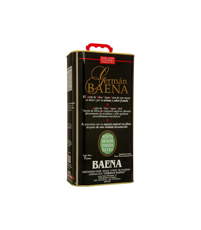 Natives Olivenöl Extra Naturtrüb Germán Baena 5 L