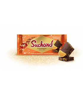 Dunkle Schokolade mit Orange Turron Suchard