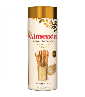 Turrón Sticks  mit salzigem Karamell El Almendro 16 Stück 250 gr