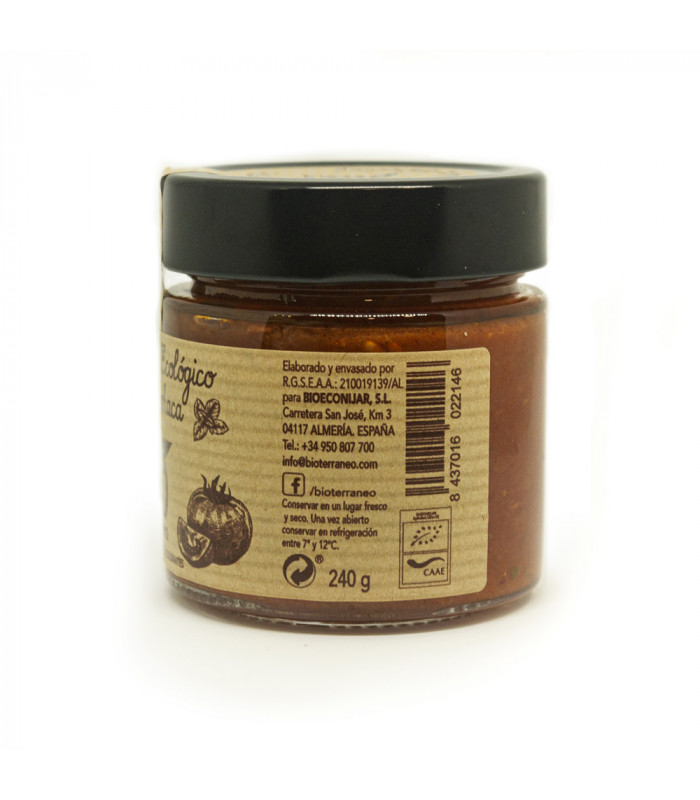 Tomatensauce mit Basilikum BIO Bioterraneo 240 gr