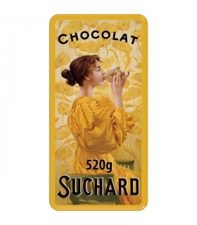 Dose mit 2 Schokolade Turron mit Puffreis Suchard