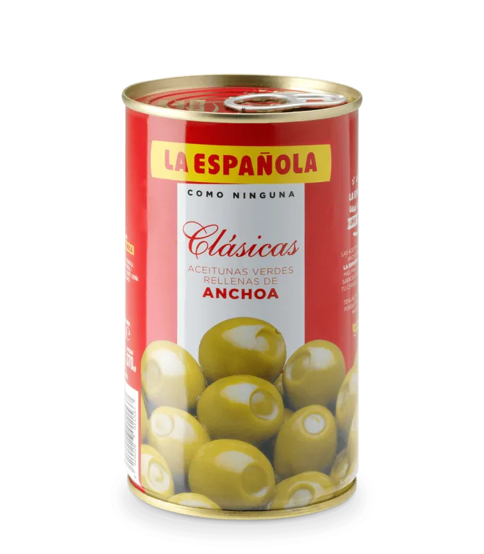 Oliven gefüllt mit Sardellen La Española 150 gr