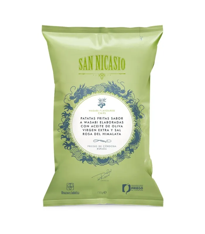 San Nicasio Wasabi Chips 150 g – Gourmet-Kartoffelchips in Olivenöl