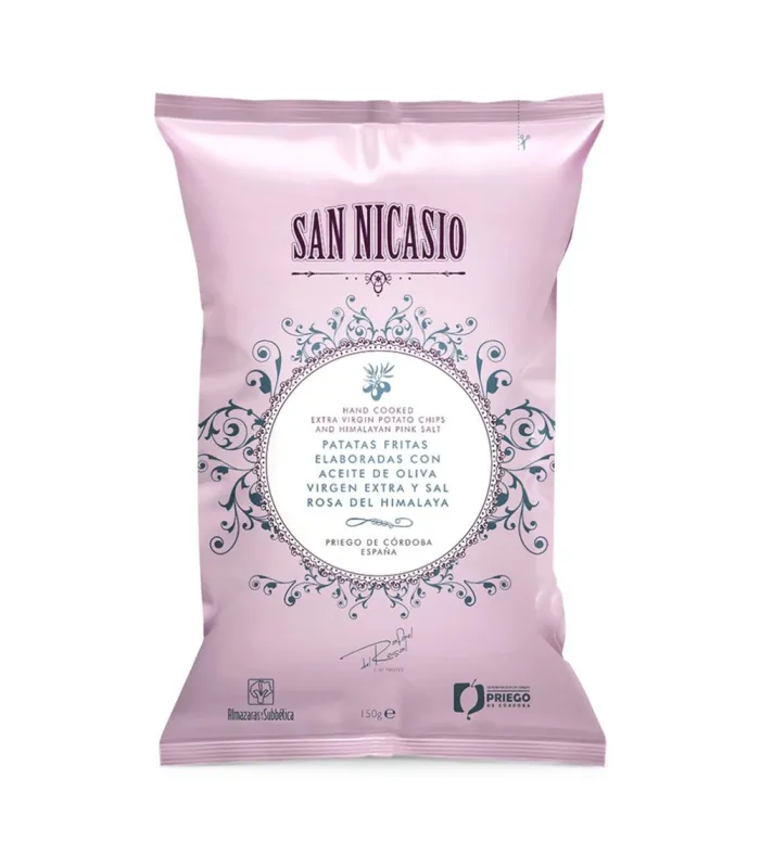 Spanische Kartoffelchips mit Olivenöl und Himalayasalz San Nicasio 150 gr