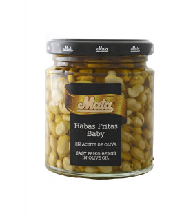 Habitas Baby en Aceite de Oliva Babybohnen in Olivenöl gebraten Mata