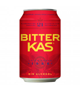 Bitter Kas 8 Dosen 33 cl - Alkoholfreier Aperitif