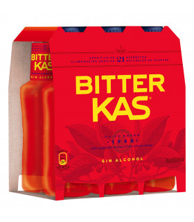 Bitter Kas 6 Flaschen 20 cl - Alkoholfreier Aperitif