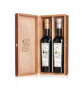 Geschenkset Eichenholz Picual + Arbequina Reserva Familiar Castillo de Canena