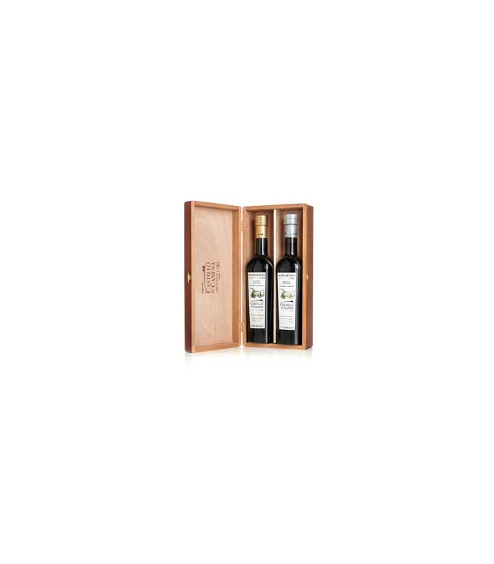 Geschenkset Eichenholz Picual + Arbequina Reserva Familiar Castillo de Canena