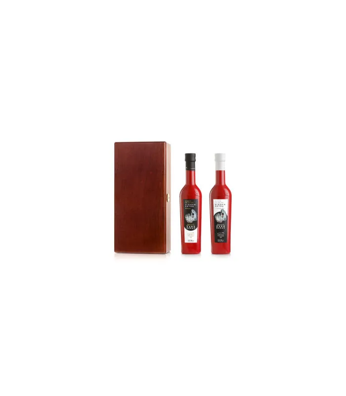 Geschenkset Eichenholz Picual + Arbequina Erster Erntetag Castillo de Canena